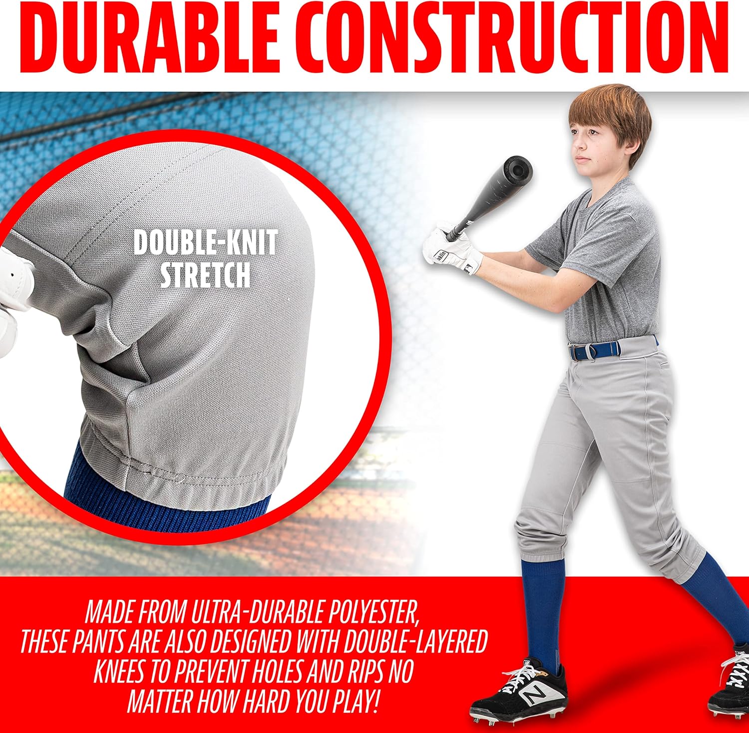 Franklin Sports Youth Baseball Softball Pants - Comfortable Fit